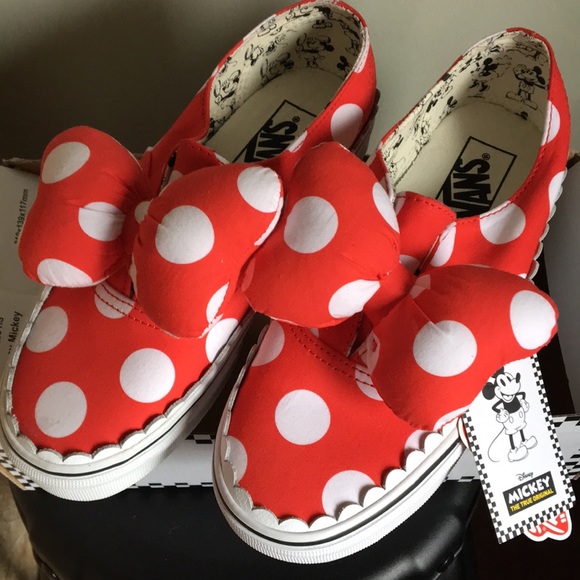 minnie mouse vans size 7